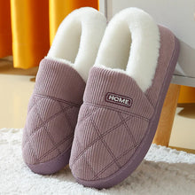 Load image into Gallery viewer, Evshine Soft Sole Slippers For Women Winter Fashion Women Fur Slippers Fuzzy Plush Men Slippers Warm Furry Women Cotton Shoes