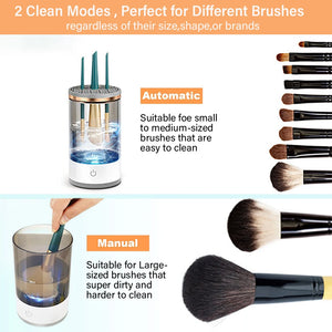 Auto Brush Cleaner! Spins, Washes & Dries