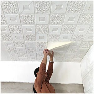 1000cm 3D Ceiling Wall Waterproof Wallpaper Sticker - Self-Adhesive Décor