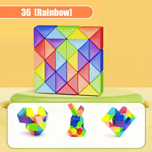 Load image into Gallery viewer, Magic Snake Puzzle Toy 24-72 Segments 3D Fidget Cube