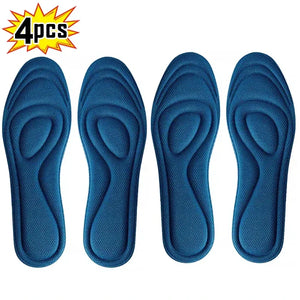 2 Pairs Memory Foam Orthopedic Insoles | Antibacterial & Sweat Absorption for Sports