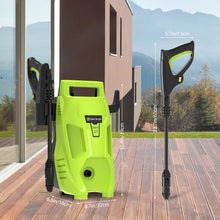 Load image into Gallery viewer, 2050PSI Electric High Pressure Washer, 1.6GPM 2300W Washer with 1-180° Adjustable Nozzle and Detergent Tank for Cleaning Car