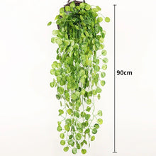 Load image into Gallery viewer, 90cm Artificial Plant Vine Home Decoration Hanging Plastic Leaf Grass Garland Outdoor Wedding Party Decorations Fake Rattan Ivy