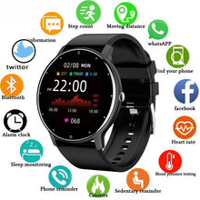 Load image into Gallery viewer, LIGE Smart Watch Women Men Full Touch Screen Bluetooth Call Smartwatch Waterproof Sports Fitness Tracker Watches for Android iOS