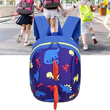 Load image into Gallery viewer, Cartoon Dinosaur Anti-Lost Backpack - Kids Kindergarten Shoulder Bag