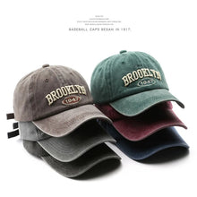 Load image into Gallery viewer, Brooklyn Alphabet Baseball Cap Men Women's Cowboy Baseball Cap Summer Cotton Hat Snapback Hip-Hop Hat Casual Gorra Hombre Visor