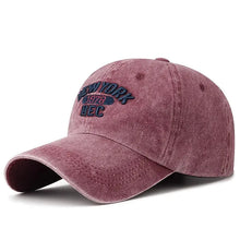 Load image into Gallery viewer, Baseball Cap Korean Washed Cotton Soft Top Hat Four Seasons Men's And Women's Embroidered American Letter Cap