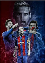 Load image into Gallery viewer, Messi &amp; Ronaldo Canvas Art – Football Star Wall Decor, Home Decoration Gift