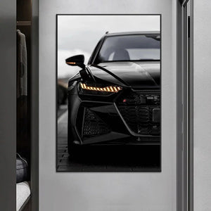 Modern Wall Art - AMG RS6 M4 HD Canvas Poster, Industrial Style Oil Painting Print