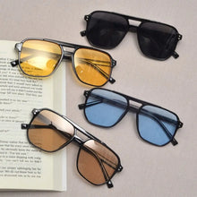 Load image into Gallery viewer, Punk Square Frame Sunglasses Anti-UV Beach Eye Protection Black Shades Glasses Travel Accessories Retro Sunglasses for women men