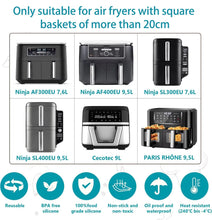Load image into Gallery viewer, Air Fryer Accessories Set for  Ninja Foodi Max Dual Zone Air Fryer AF400EU/AF300EU/AF451EU  With Silicone Air Fryer Mold Baking
