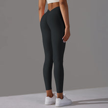 Load image into Gallery viewer, Women Fitness Leggings Workout Gym Running Scrunch Leggings Sexy Back V High Waist Trousers Jogging Active Wear Tight Pants