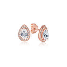Load image into Gallery viewer, Original 925 Sterling Silver Earrings 2025 Stud Hoop Crystal Earings For Women Rose Gold Crown Heart Infinity Bee Earing Jewelry