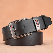 Load image into Gallery viewer, Genuine Leather For Men's High Quality Buckle Jeans Cowskin Casual Belts Business Cowboy Waistband Male Fashion Designer 2025New