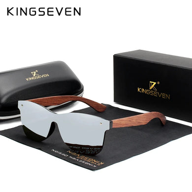 KINGSEVEN Polarized Wooden Sunglasses UV400 Fashion Eye Protection