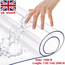 Load image into Gallery viewer, 1pcs Soft Glass Table Mat 2mm PVC Transparent Tablecloth Waterproof Rectangular Table Cover Pad Kitchen Oil-Proof Table Mat