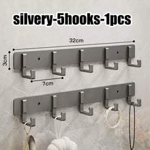 Load image into Gallery viewer, Household Wall Coat Rack Black Hooks For Hangging Clothes Towel Hanger Bathroom Robe Hook Heavy Duty Kitchen Accessories