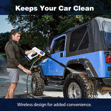 Load image into Gallery viewer, Rechargeable jet washer, portable high-pressure car wash, 6-in-1 nozzle, for garden, windows, cars and motorbikes