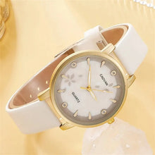 Load image into Gallery viewer, Women&#39;s Luxury Leather Bracelet Quartz Watch Sports Dress White Dial Wristwatch