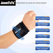 Load image into Gallery viewer, JASONTUTU 1PCS Adjustable weightlifting wristband Support Fitness Bandage Wrist Support Protective gear wrist band Tennis Brace