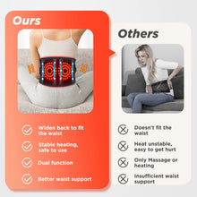 Load image into Gallery viewer, Electric Heating Waist Massager,Vibration Hot Compress Massage Belt,Lumbar Decompression Brace,Lower Back Support,Muscle Relax