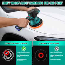 Load image into Gallery viewer, 12V Cordless Car Buffer Polisher,6 Variable Speed Car Polishing Kit, For Car Detailing/Polishing/Waxing/Scratch Removing