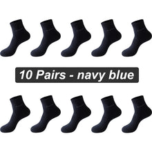 Load image into Gallery viewer, 10 Pairs Bamboo Fiber Socks Men Breathable Anti-Bacterial EU38-46