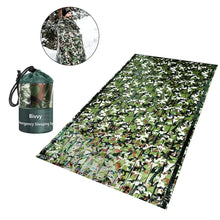 Load image into Gallery viewer, Emergency Camo Sleeping Bag - Waterproof Survival Outdoor Camping Hiking