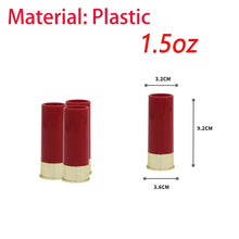 Load image into Gallery viewer, 4PCS 12 Gauge Shell Shot Glasses - Shotgun-Shaped Plastic Drinking Cup Set for Bar &amp; Hunting