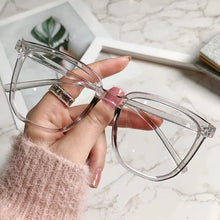 Load image into Gallery viewer, Anti-blue Light Glasses for Women with Regular Eyeglass Frame Finished Retro Flat Light Frame