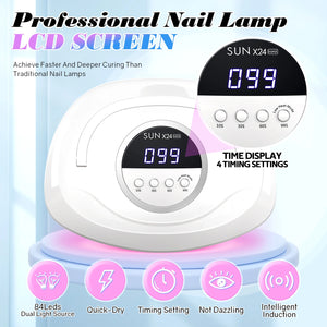 :Pro 84LED Lamp! Gel Polish Dryer, 4 Timers