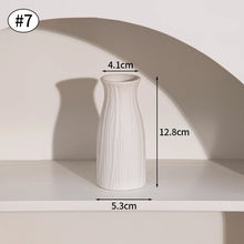 Load image into Gallery viewer, White Ceramic Vases Nordic Decorative Vasen Ornaments Home Living Room Decor Flower Arrangements Sketching Props Desktop Decor