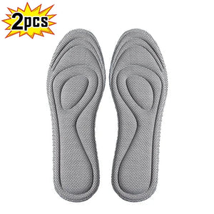 2 Pairs Memory Foam Orthopedic Insoles | Antibacterial & Sweat Absorption for Sports