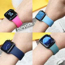 Load image into Gallery viewer, Silicone Band For Apple Watch strap 44mm 45mm 40mm 41mm 42-46mm sport bracelet iwatch series 8 7 6 5 4 9 10 11 SE-Ultra 2/3 49mm