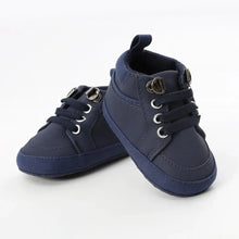 Load image into Gallery viewer, Meckior Baby Boy Sneakers - PU Leather Infant Shoes - Soft Sole Crib Shoes for Newborns