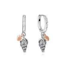 Load image into Gallery viewer, Original 925 Sterling Silver Earrings 2025 Stud Hoop Crystal Earings For Women Rose Gold Crown Heart Infinity Bee Earing Jewelry