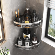 Load image into Gallery viewer, Aluminum Bathroom Shelf - No Drill Shower Rack &amp; Kitchen Organizer