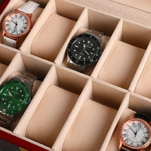 Load image into Gallery viewer, Wooden Watch Box 1/2/3/5/6/10/12 Slot Watch Gift Box Watch Storage Travel Case Organizer Men Jewellery Box Piano-bake-paint