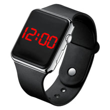 Load image into Gallery viewer, Digital LED Watch – Unisex Square Design with Silicone Strap
