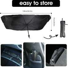 Load image into Gallery viewer, Foldable Front Car Windshield Sunshade Heat and Sun Resistant V-neck Design