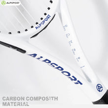 Load image into Gallery viewer, ALPSPORT Carbon Fiber Tennis Racket T800 18K-Professional Grade with Bag&amp;Strap Lightweight Training Racquet for Adults Men&amp;Women