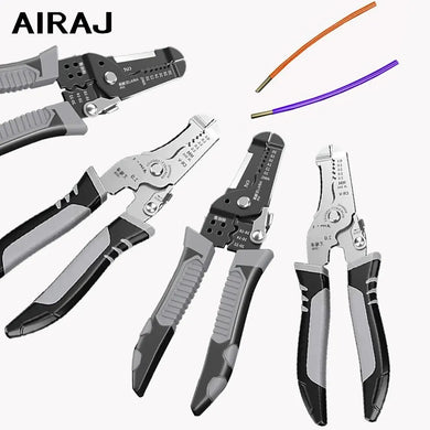 AIRAJ Wire Stripper Multitool Plier Crimper Cable Cutter Stripping Tool