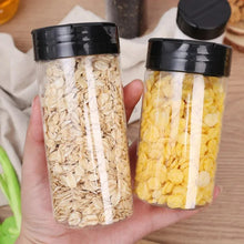 Load image into Gallery viewer, 1/12x Plastic Spice Jars with Shaker Lids Transparent Safety Plastic Bottles for Home Kitchen Storing Spices Seasoning Powders