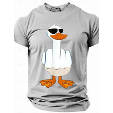 Load image into Gallery viewer, Ducks Disdain Graphic T Shirt For Men Funny Animal 3D Print Tees Summer Streetwear Unisxe T-Shirts Round Neck Tops Short Sleeves