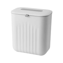 Load image into Gallery viewer, Trash Bin Without Punching Silicone Handle with Lid Two-way Opening Lid Wall-mounted PP Paper Basket Storage Tube Household Item