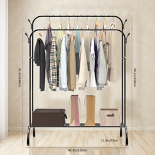 Load image into Gallery viewer, Double-track, double-rod storage rack, coat hanger, adult and children's clothing rack, display rack, shoe rack, clothes rail