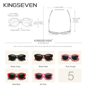 KingSeven Kids Square Polarized Sunglasses UV400 Safety Shades Boys Girls