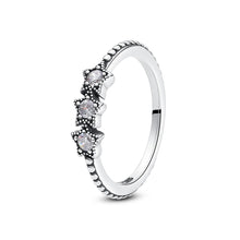 Load image into Gallery viewer, 925 Sterling Silver Rings For Women Original Crown Love Heart Wishbone Engagement Wedding Rose Gold Crystal Ring Luxury Jewelry
