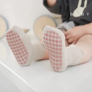 5 Pairs Anti-Slip Baby Socks - Cute Cartoon Floor Stockings for Boys and Girls