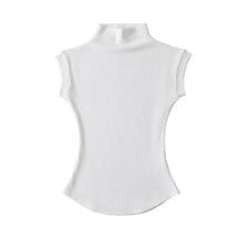 Load image into Gallery viewer, Women&#39;s Sleeveless Turtleneck Tank - Slim Fit Mock Neck Summer Top